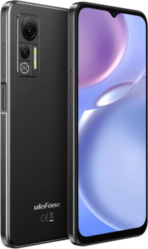 Ulefone Kilidi Açılmış Cep Telefonları, Note 14 Android 12 Kilidi Açılmış Akıllı Telefonlar, 4500mAh Büyük Pil, 7GB + 16GB, 6,52" Ekran, Ultra İnce, Hafif, Çift AI Kamera, GPS OTG, ABD Sürümü - Siyah