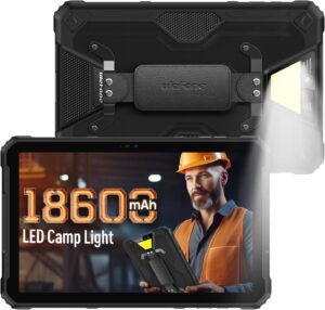 Ulefone Armor Pad 2 Sağlam Tablet, 18600mAh Pil (33W), 11 inç 2K Ekran, IP68/69K, 16GB + 256GB + 2TB, 750LM Kamp Lambası, 48MP Su Geçirmez Kamera, Çift 4G LTE, Parmak İzi Kimliği/WiFi 6/NFC - Turuncu