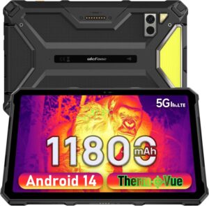 Ulefone Armor Pad 4 Ultra 5G Dayanıklı Tablet, Termal Kamera, 16 GB + 256 GB/2 TB Genişletilebilir Android 15, 10,36 inç 2K Corning Ekran, IP68/69K, 11800 mAh (33 W), 10 W Yerleştirme Şarjı, 50 MP + 32 MP, 1100 LM LED Işıklar