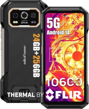 Ulefone Armor 27T Pro 5G Termal Kamera, MTK Dimensity 6300 5G, 24 GB + 256 GB, 50 MP + 64 MP + 32 MP, Android 14, 6,78 inç, 10600 mAh / Kablosuz Şarj, uSmart, GPS / NFC Kilidi Açık Akıllı Telefon