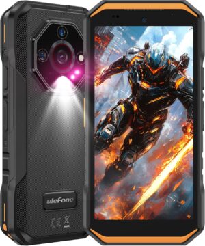 Ulefone Armor X32 Sağlam Telefon Kilidi Açık, 12 GB + 128 GB MTK Helio G91, 48 MP/20 MP Gece Görüşü, 5500 mAh, 5,65 inç Corning Gorilla Ekran, IP68/69K Su Geçirmez, Çift 4G, Parlama Önleyici El Feneri, Widevine L1, Yeşil
